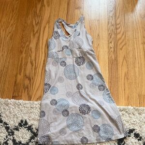 L.L. Bean Blue and Gray Floral Dress